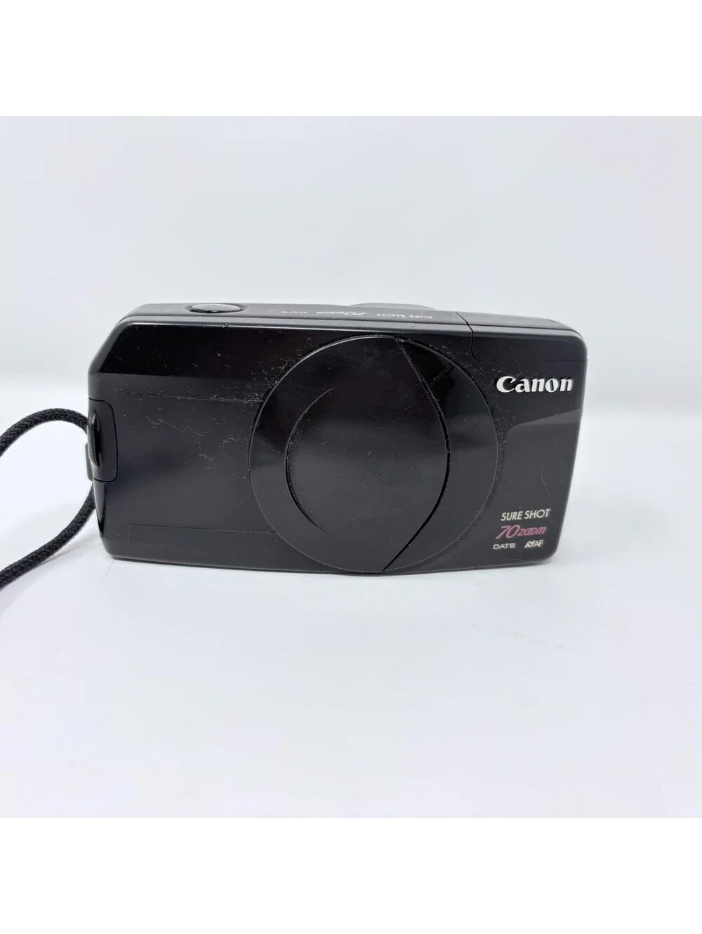 Canon Sure Shot 70 Zoom 35mm Point & Shoot Film Black Camera Parts Only